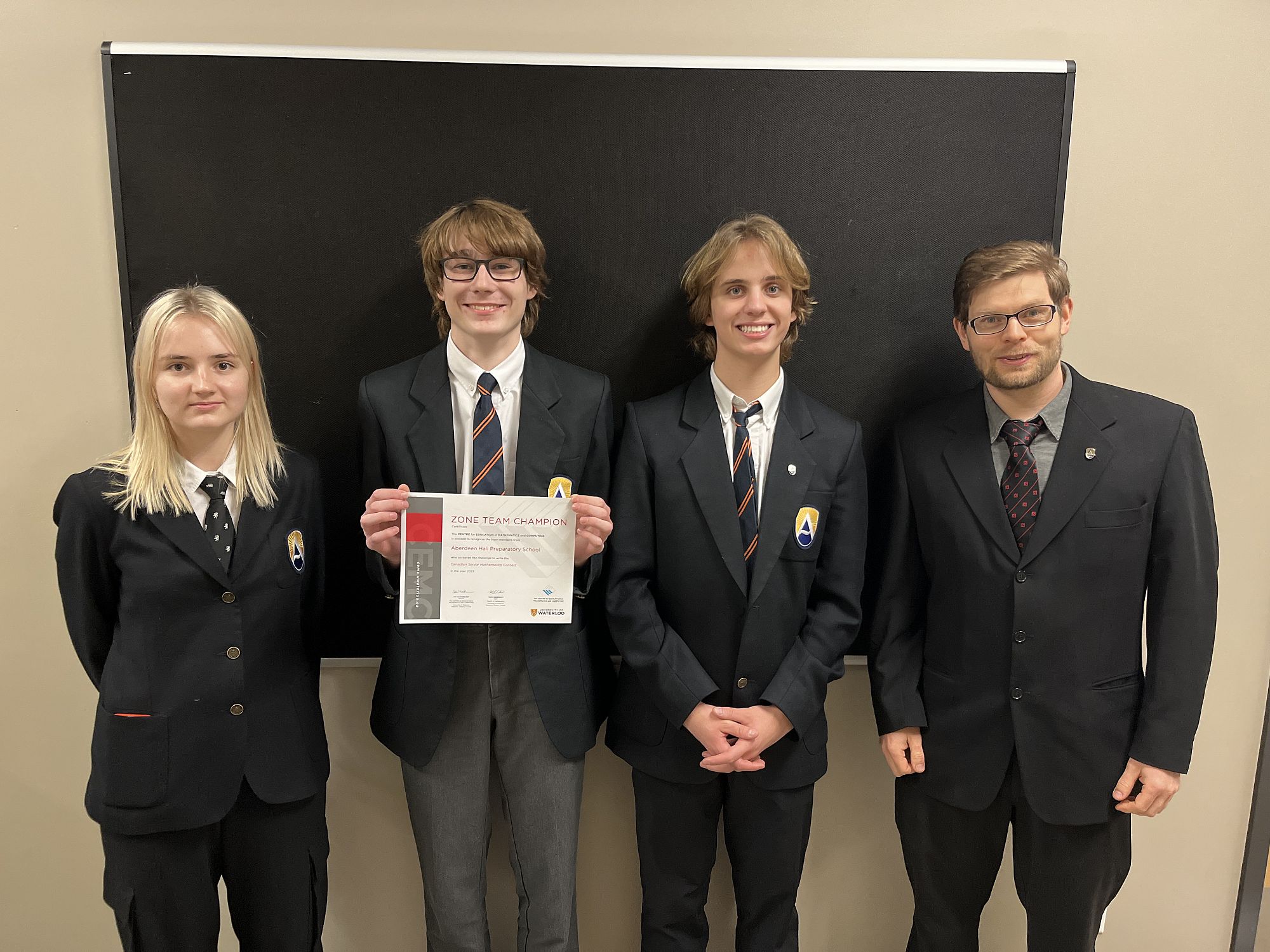 Canadian Senior Mathematics Contest Results